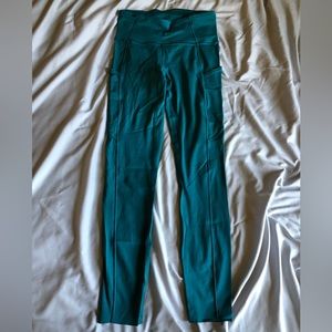 lululemon Teal Fast & Free High Rise Tights (Size 4)